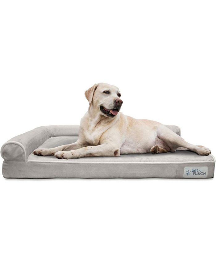 PetFusion BetterLounge Orthopedic Memory Foam Dog Bed, Grey, Large Macy's