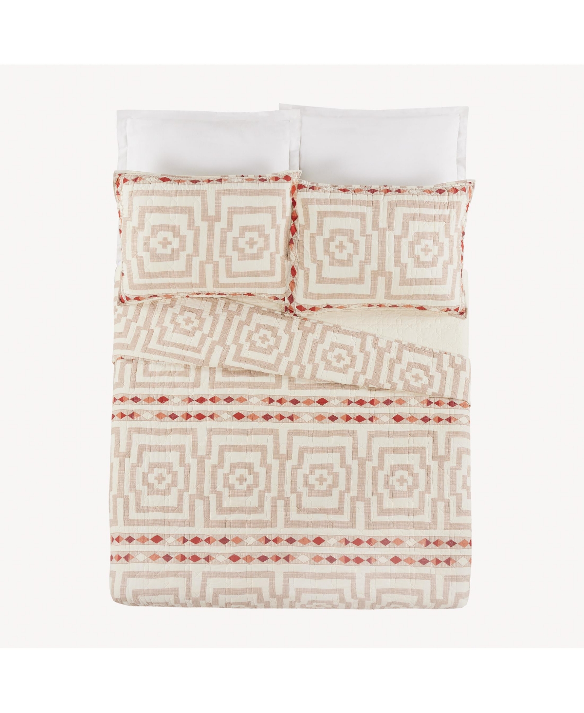 Justina Blakeney Hypnotic Geometric 3-Pc Quilt Set,