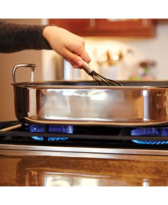 Gourmet Accessories, Large Stainless Steel Roaster with Rack