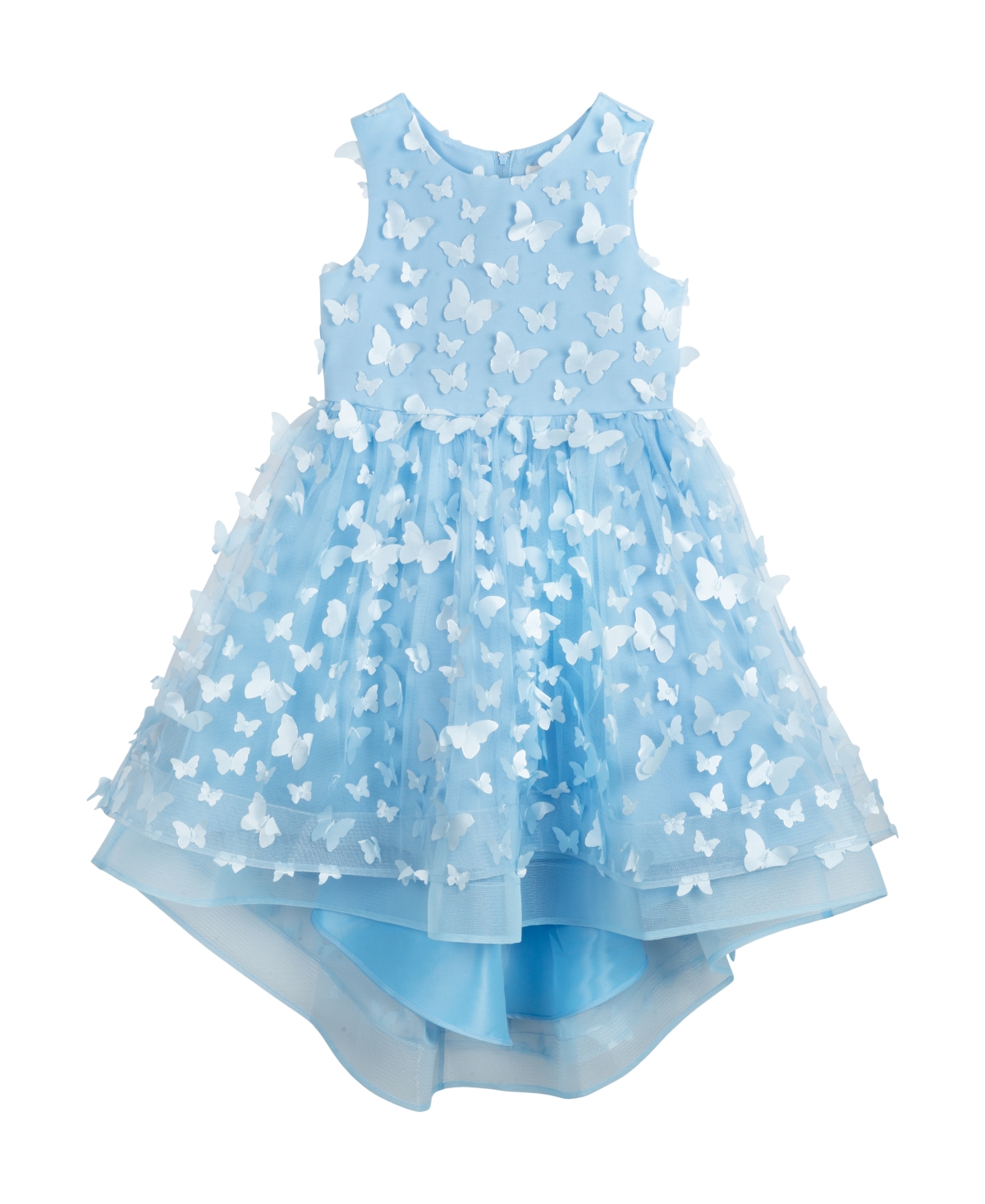 Shop Rare Editions Toddler Girls Sleeveless 3d Butterfly Party Dress In Light Blue