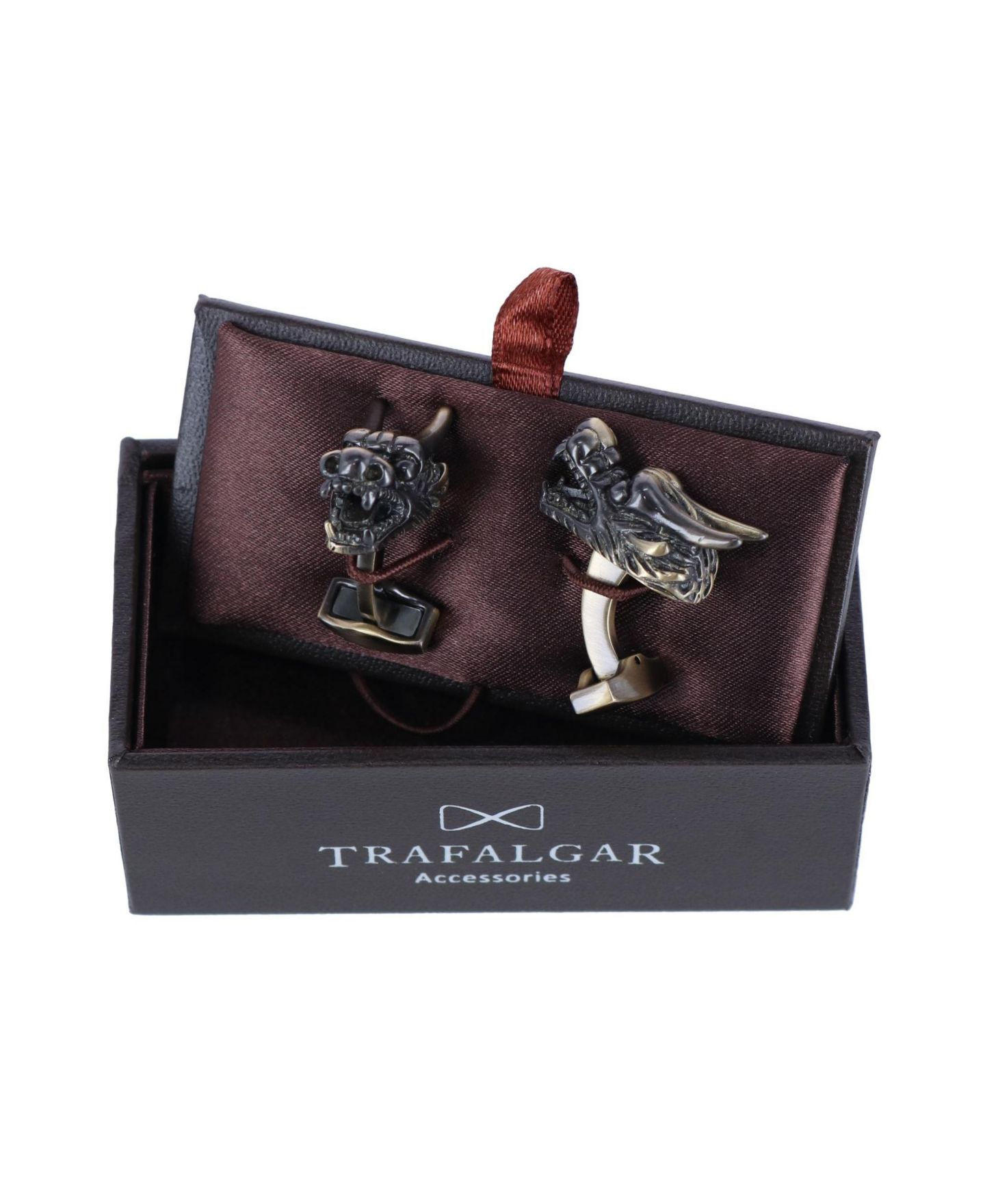 Мужские запонки TRAFALGAR Guardian of Freedom Dragon Novelty Cufflinks (1 Pair) — фото 2