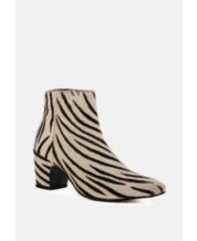 Leopard booties macys sale