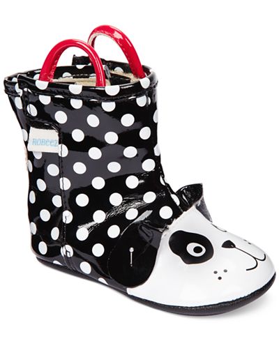 Robeez Mini Shoez Baby Girls' Pepper Rain Boots