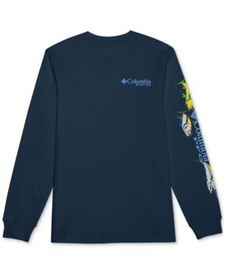 Columbia - Men's Riders Long-Sleeve Performance Fishing Gear Graphic T-Shirt