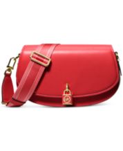 Macy's red michael kors bag sales
