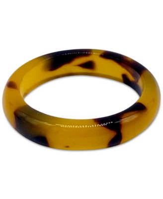 ADORNIA - 14k Gold-Plated Tortoise-Look Stack Ring