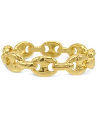 ADORNIA - Gold-Tone Water-Resistant Mariner Band Ring