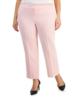 Kasper - Plus Size Straight-Leg Pants