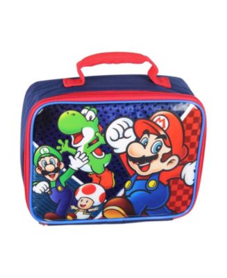 Nintendo Mario Kart Boy's Girl's Soft Insulated School Lunch Box (Blue, One Size)