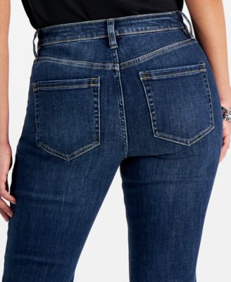Petite Mid-Rise Flare Denim Jeans, Created for Macy's