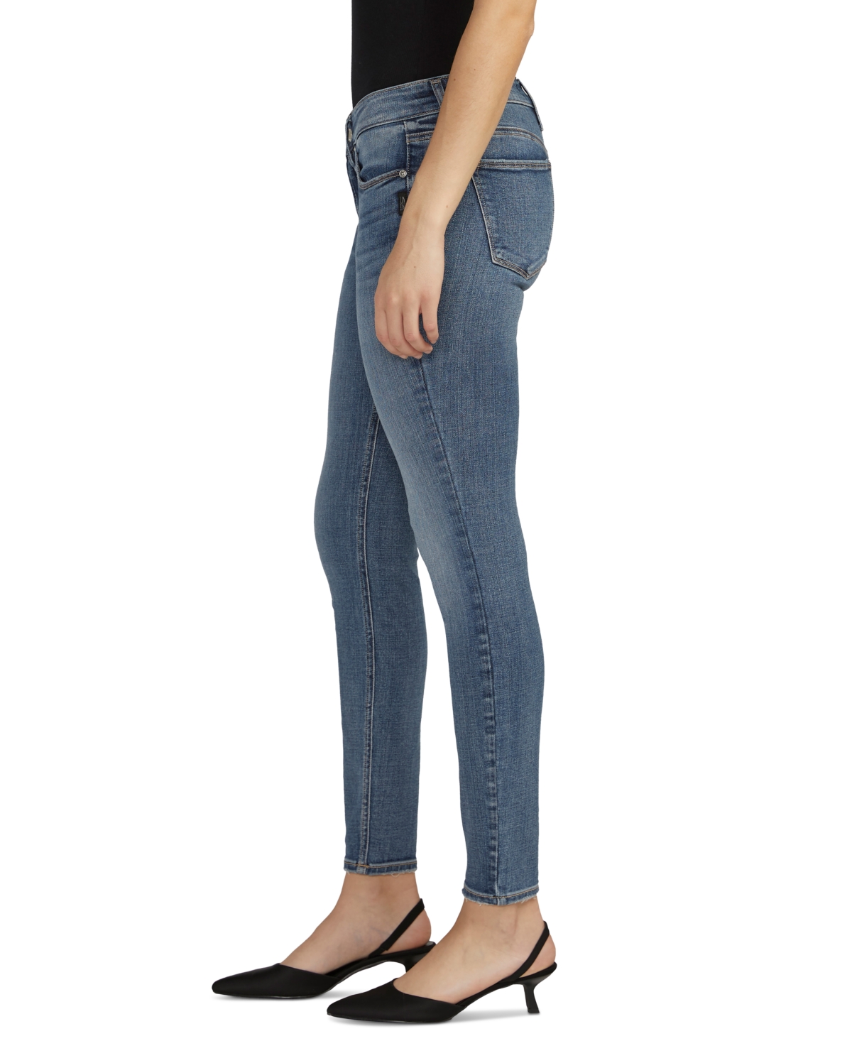 Shop Silver Jeans Co. Women's Suki Mid-rise Curvy-fit Skinny-leg Jeans In Indigo