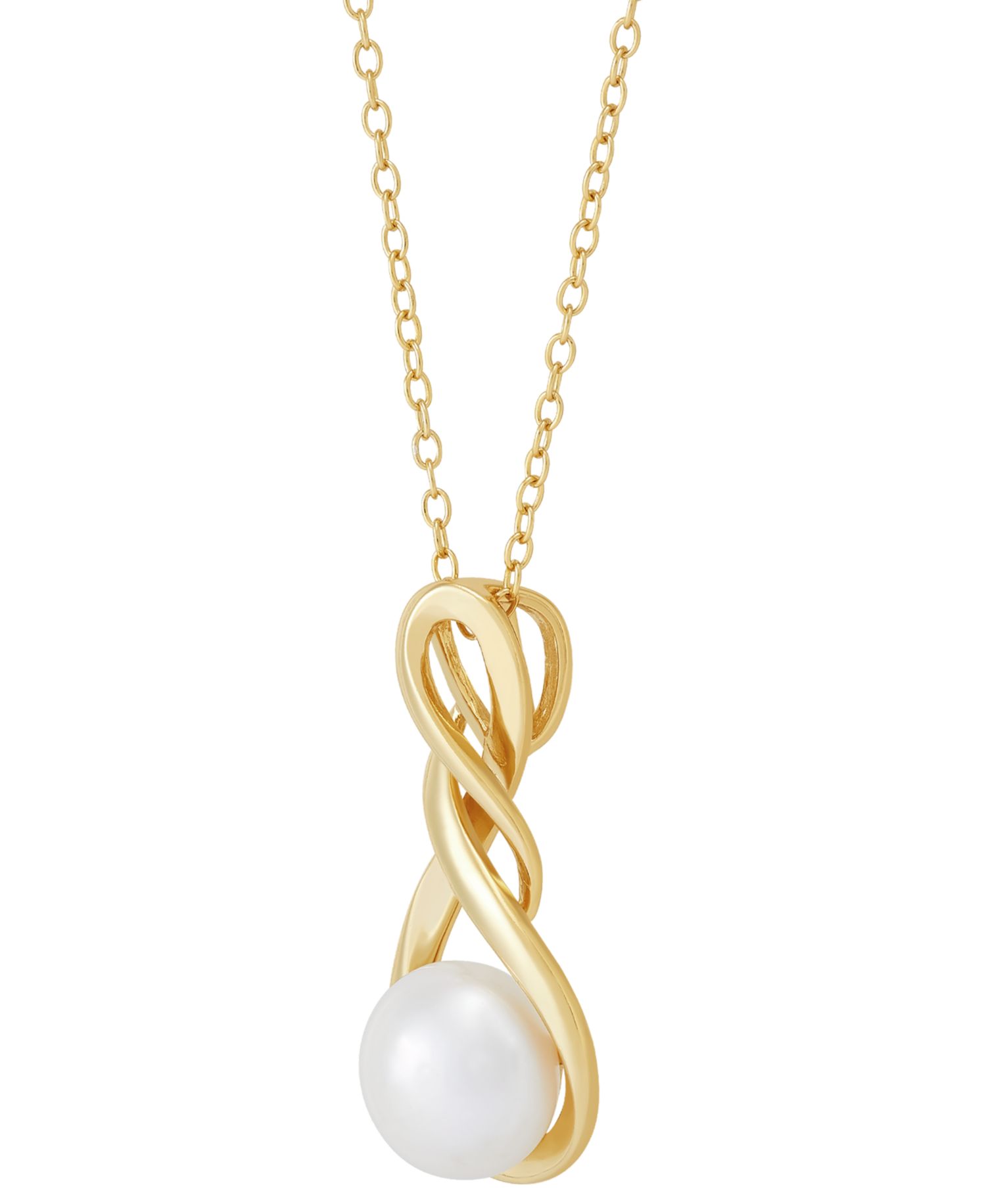 Giani Bernini Cultured Freshwater Pearl (8-1/2mm) 18" Pendant Necklace