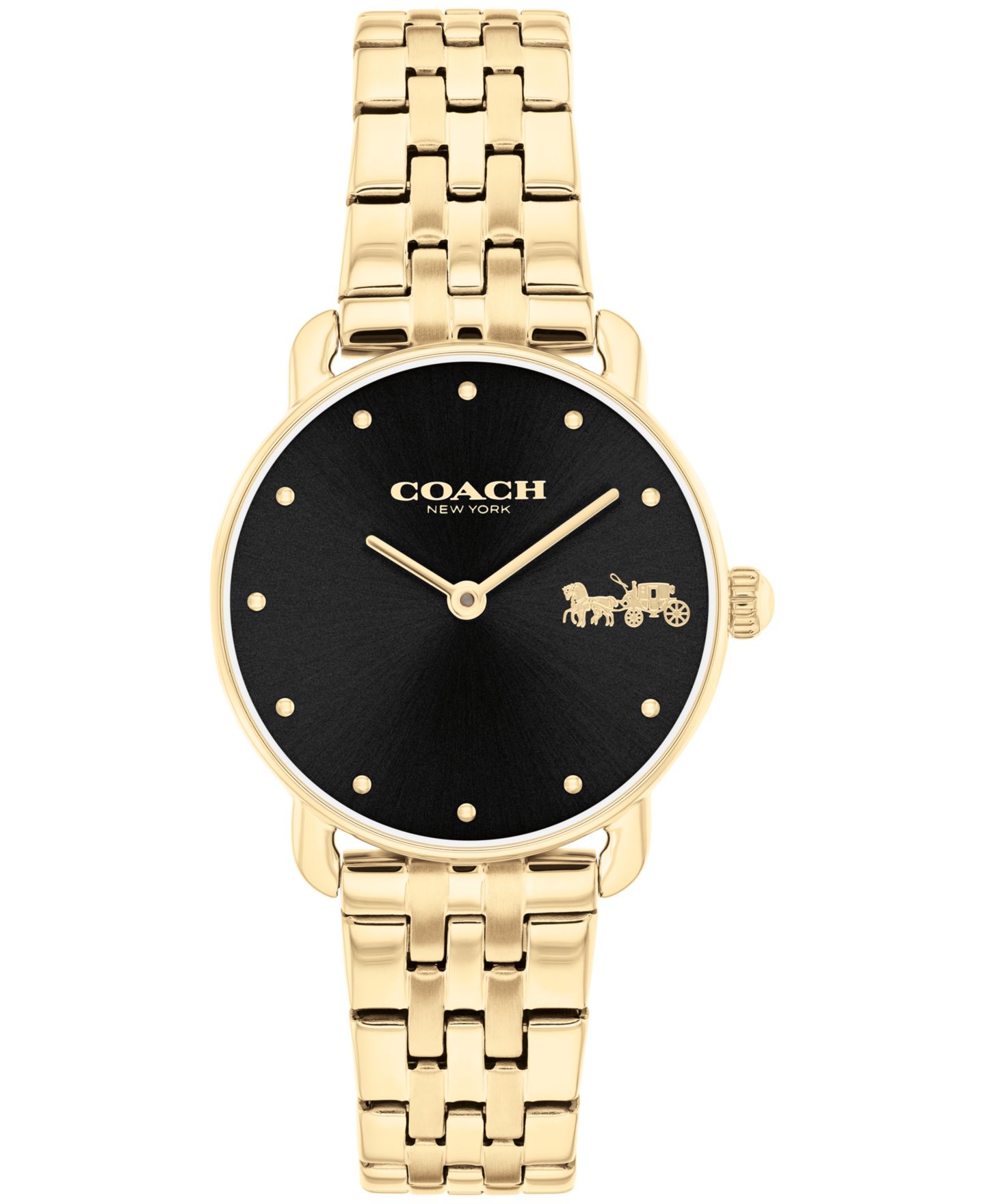 Женские часы COACH Elliot Gold Tone Stainless Steel Bracelet Watch, 28mm — фото 1