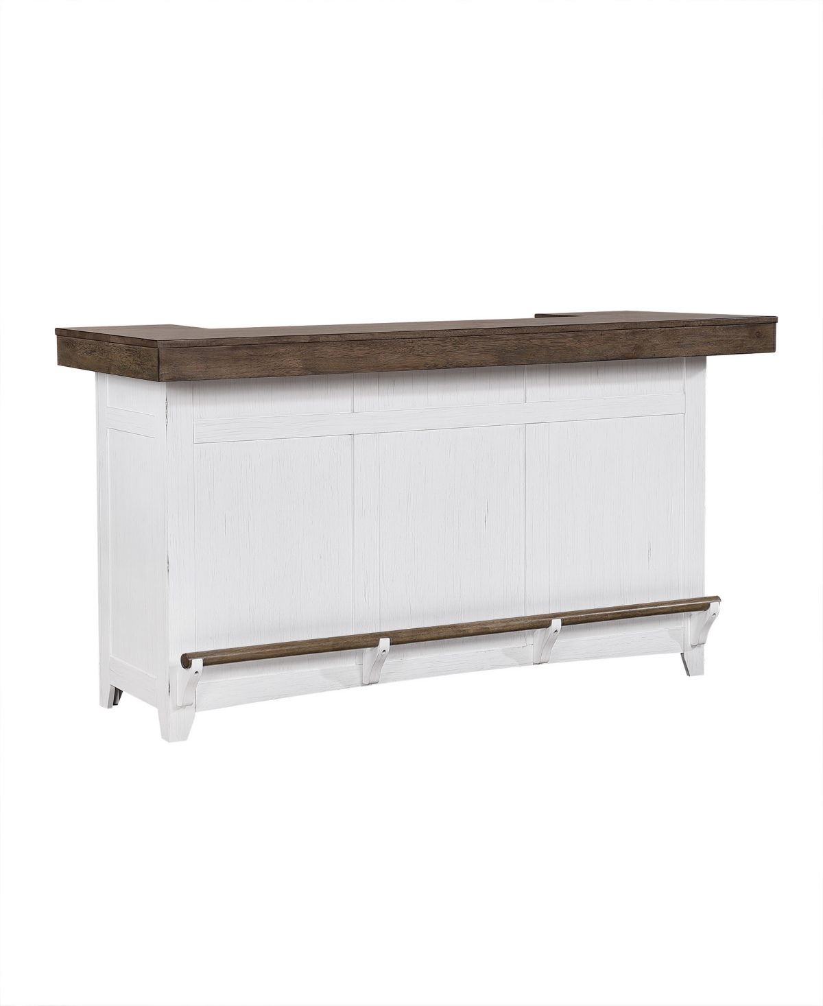 Macy's Peighton Bar Table In White Washed Brown