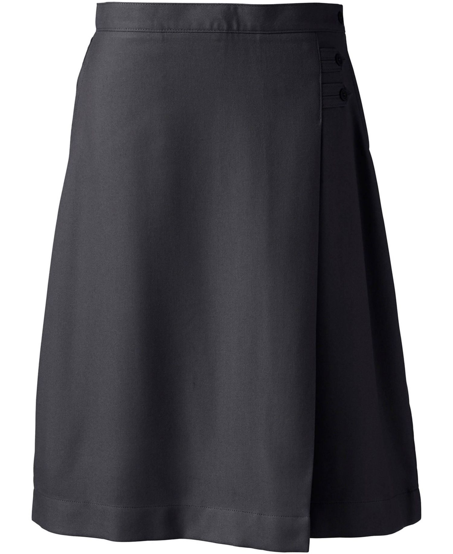 Plus Size Solid A-line Skirt Below the Knee