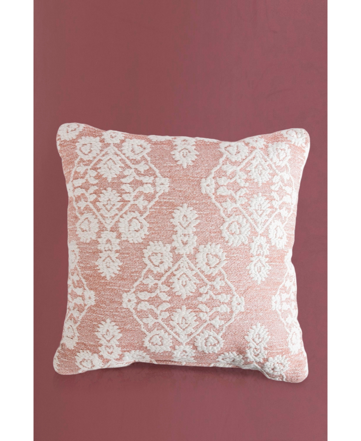 Roche Pastel Peach Throw Pillow, 18X18