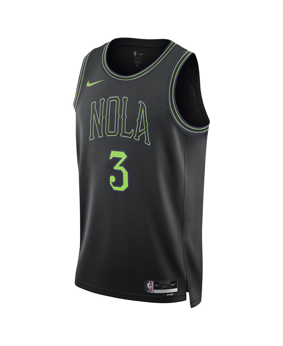 Men's and Women's Nike Cj McCollumNew Orleans Pelicans 2023/24 Swingman Jersey - City Edition - Black