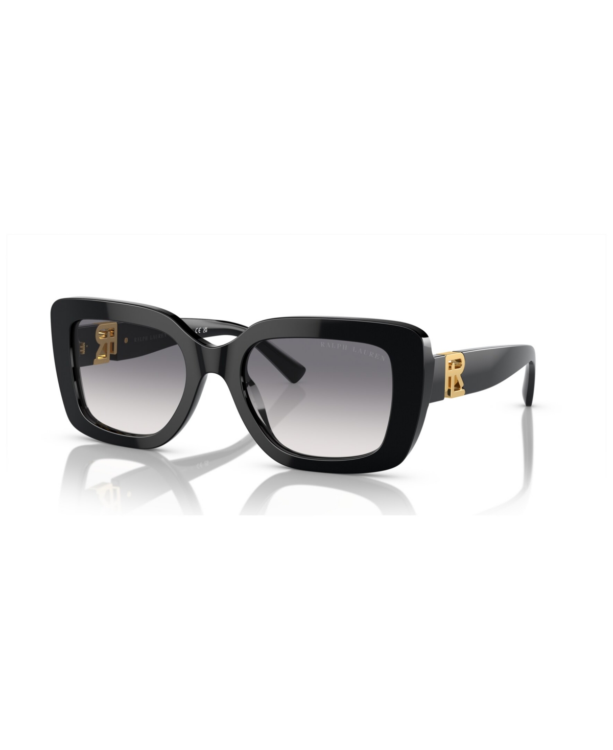 Shop Ralph Lauren Women's The Nikki Sunglasses, Gradient Rl8217u In Black
