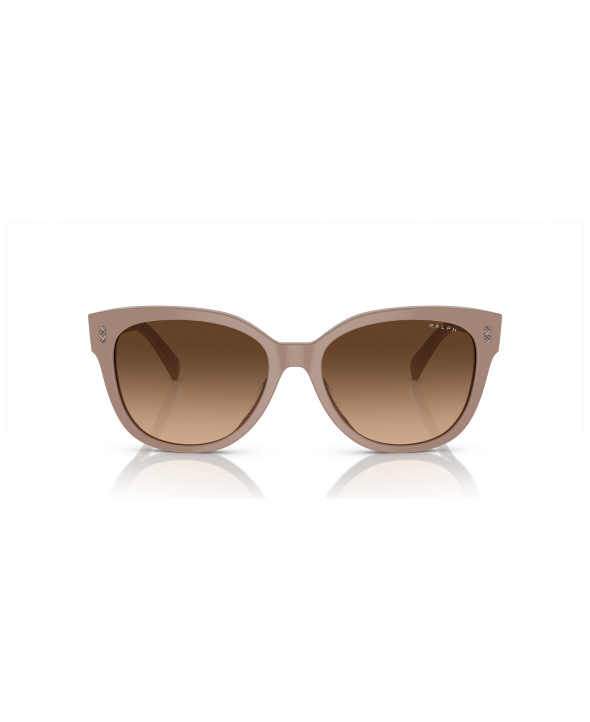 Shop Ralph By Ralph Lauren Women's Sunglasses, Gradient Ra5305u In Shiny Solid Beige