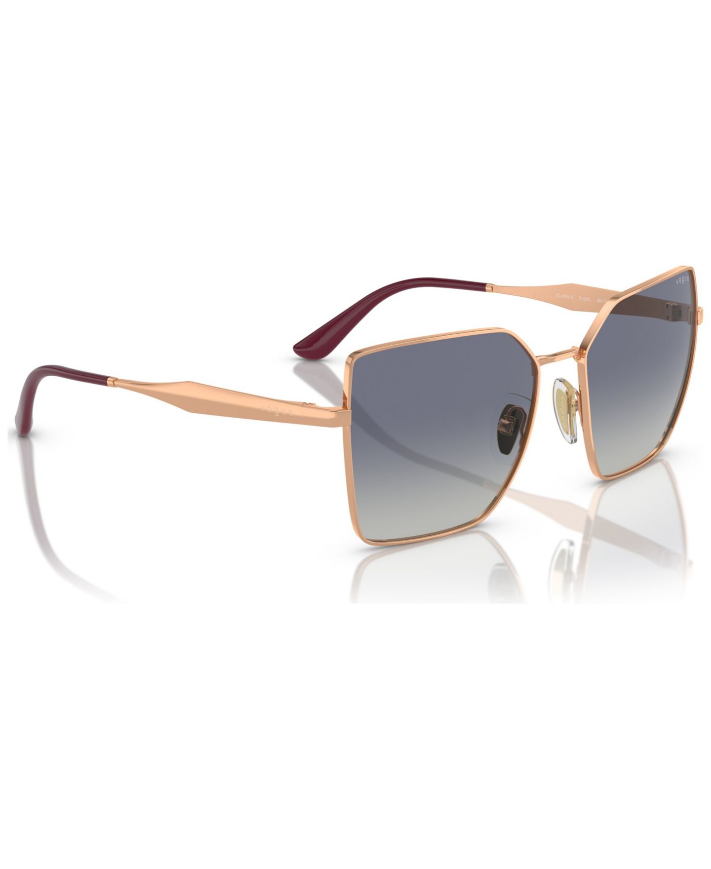 Женские солнцезащитные очки Vogue Eyewear Sunglasses, Gradient VO4284S, цвет: Розовое золото — фото 6