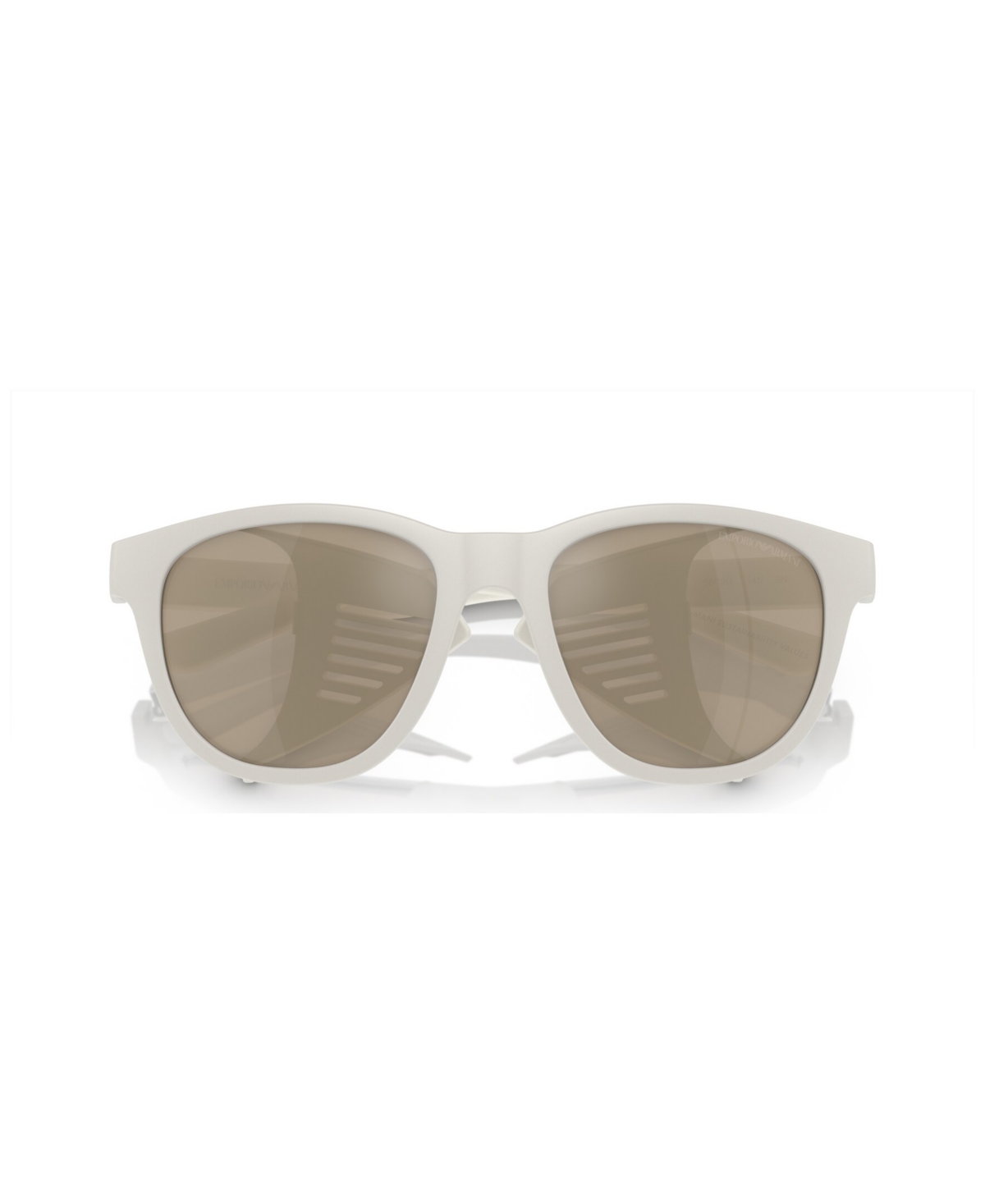 Shop Emporio Armani Men's Sunglasses, Mirror Ea4216u In Matte White