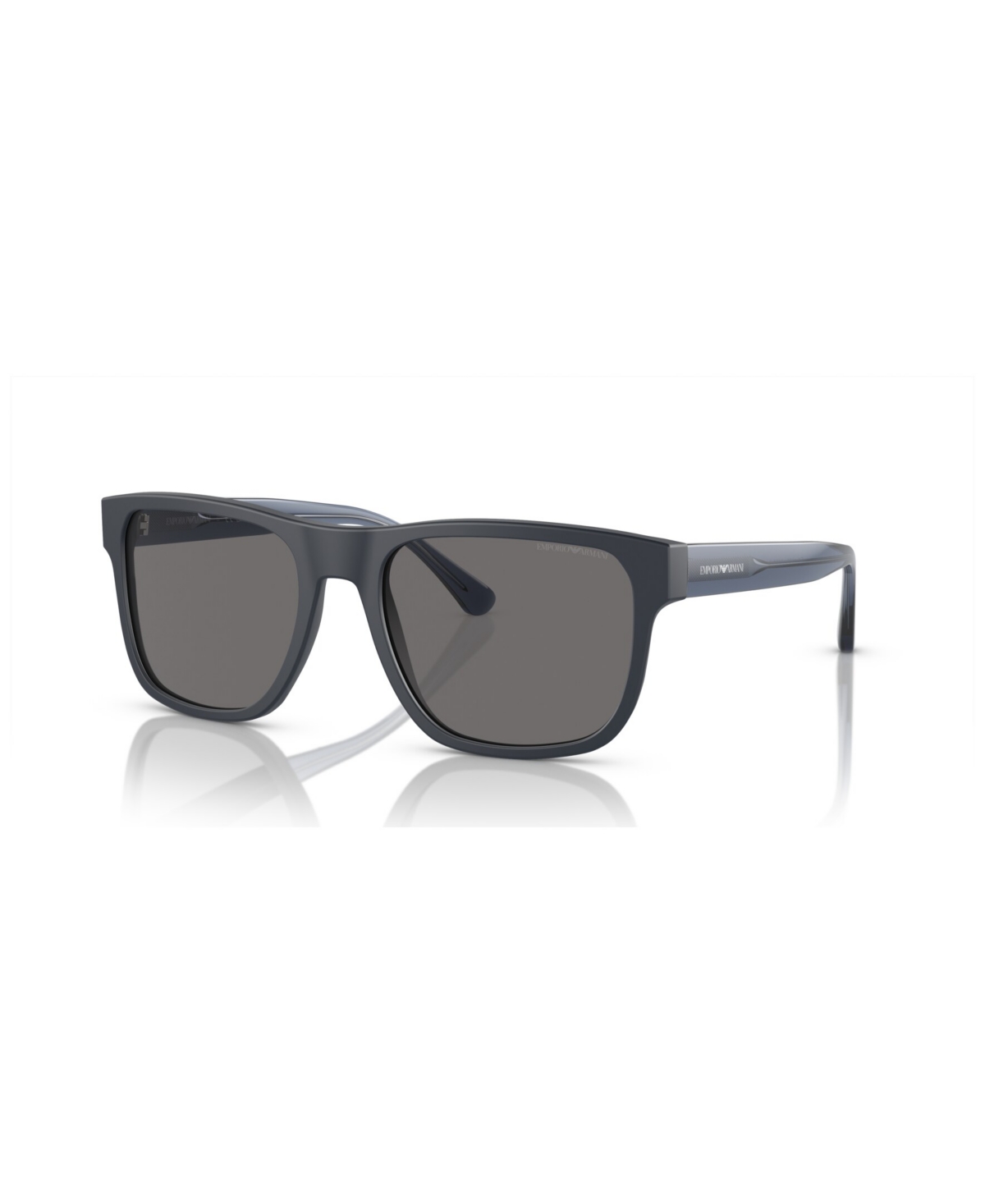 Shop Emporio Armani Men's Polarized Sunglasses, Polar Ea4163 In Matte Blue