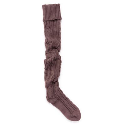 Women's Cable Knit Over the Knee Socks