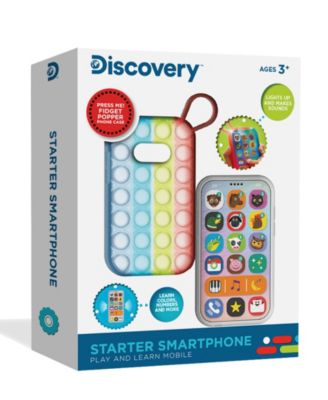 Discovery Kids Play and Learn Mobile Starter Smartphone, Educational Learning Toy With Sensory Fidget Popper Case