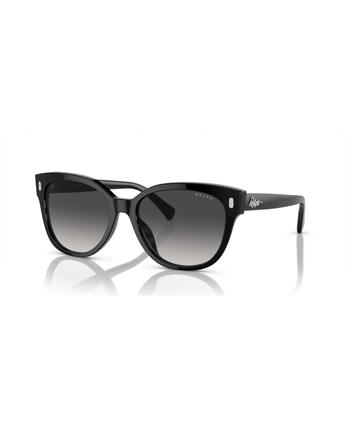 Shop Ralph By Ralph Lauren Women's Sunglasses, Gradient Ra5305u In Shiny Black