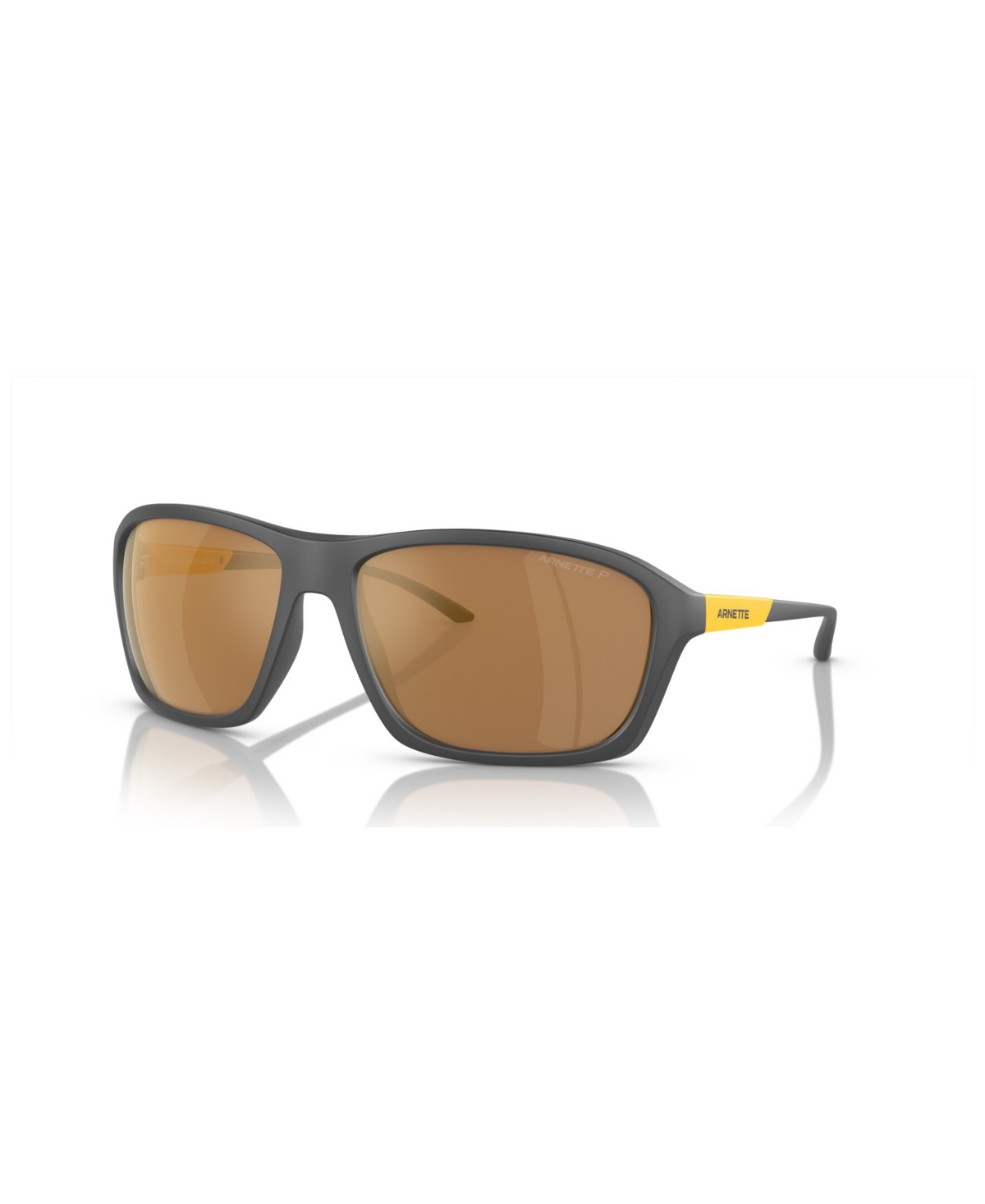 Shop Arnette Men's Nitewish Polarized Sunglasses, Mirror Polar An4329 In Matte Gray