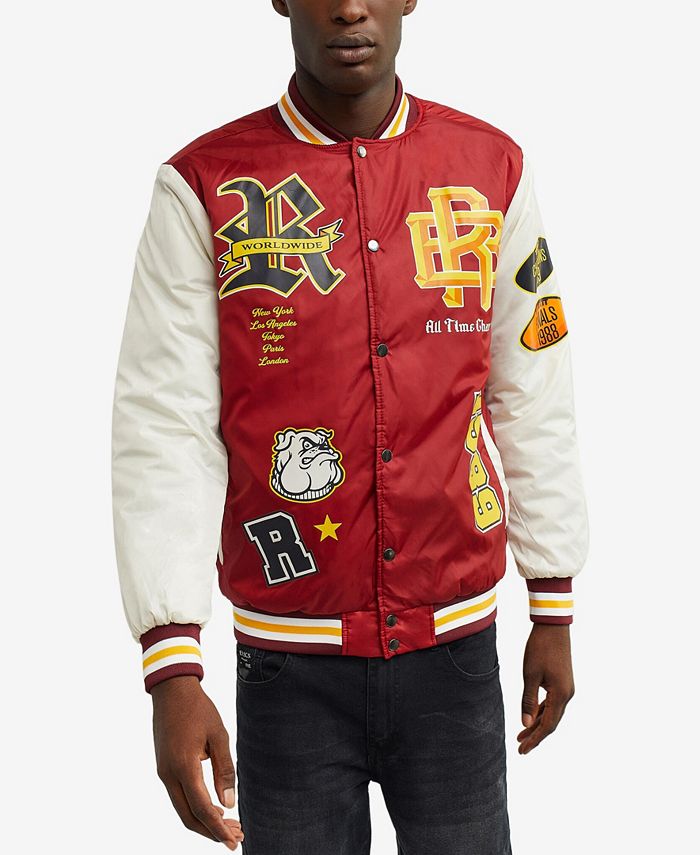 Champion red bomber jacket store