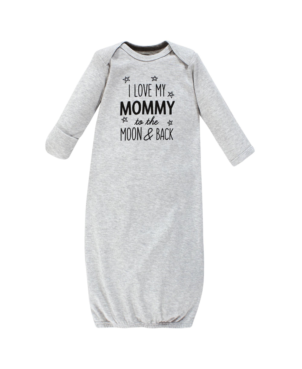 Hudson Baby Baby Boys Cotton Gowns, Mom Dad Moon And Back - Assorted Pre-Pack