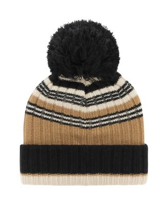 Women's Khaki Alabama Crimson Tide Barista Cuffed Knit Hat with Pom