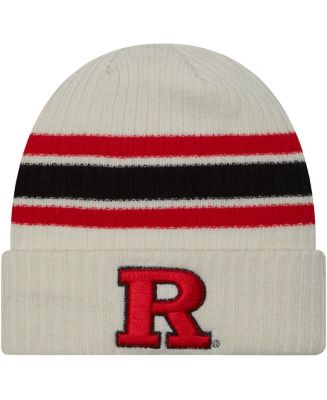 Men's New Era Cream Distressed Rutgers Scarlet Knights Vintage-Like ...