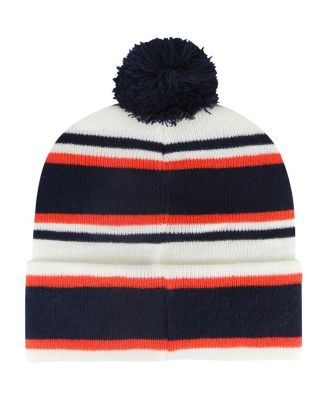 Youth Boys and Girls White Auburn Tigers Stripling Cuffed Knit Hat with Pom