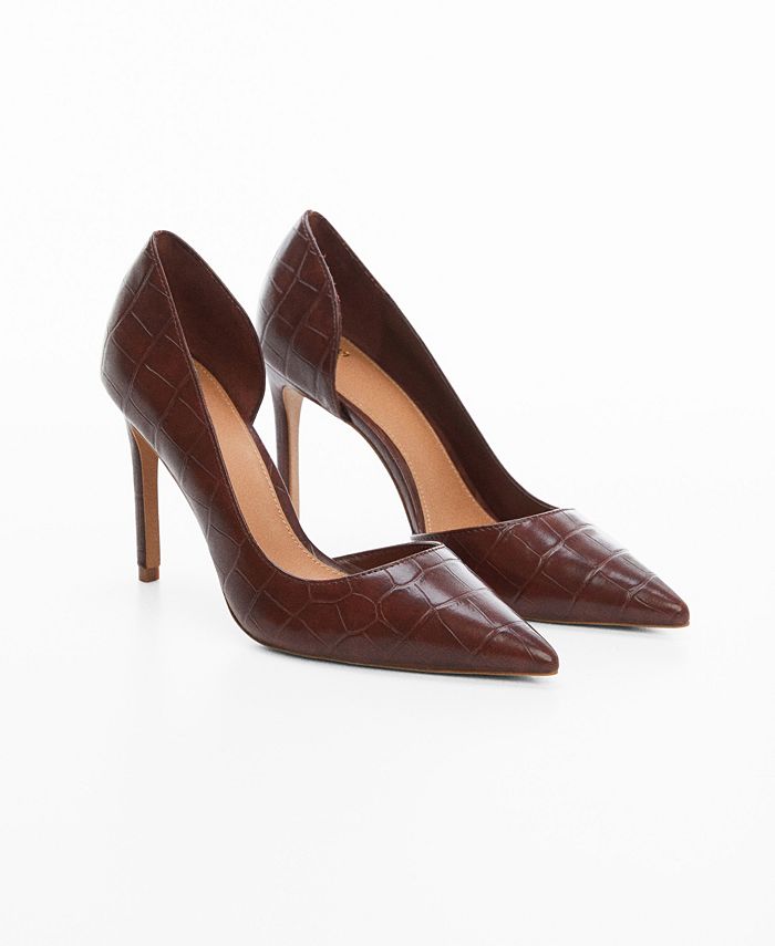 Mango asymmetric stiletto sales shoes