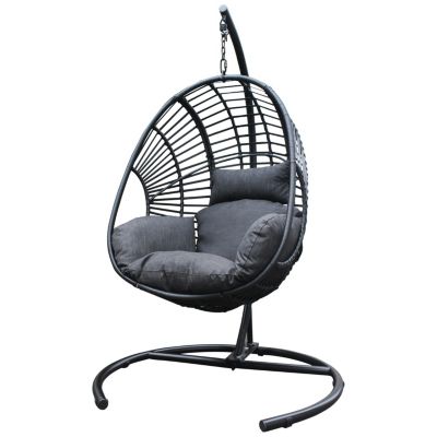 High Quality Outdoor Indoor PE Wicker Swing Egg Chair