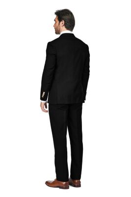 Brave man Men's Slim Fit 2-Piece Double Breasted Suit