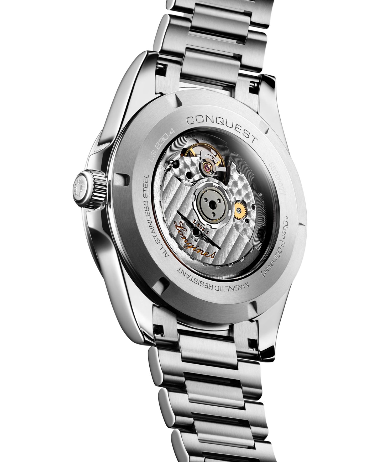 Мужские часы Longines Swiss Automatic Conquest Stainless Steel Bracelet Watch 41mm — фото 3
