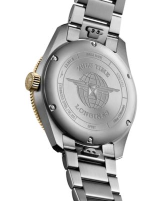 Men's Swiss Automatic Spirit Zulu Time Stainless Steel Bracelet Watch 42mm