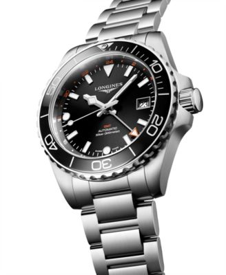 Longines Men's Swiss Automatic HydroConquest Stainless Steel Steel ...