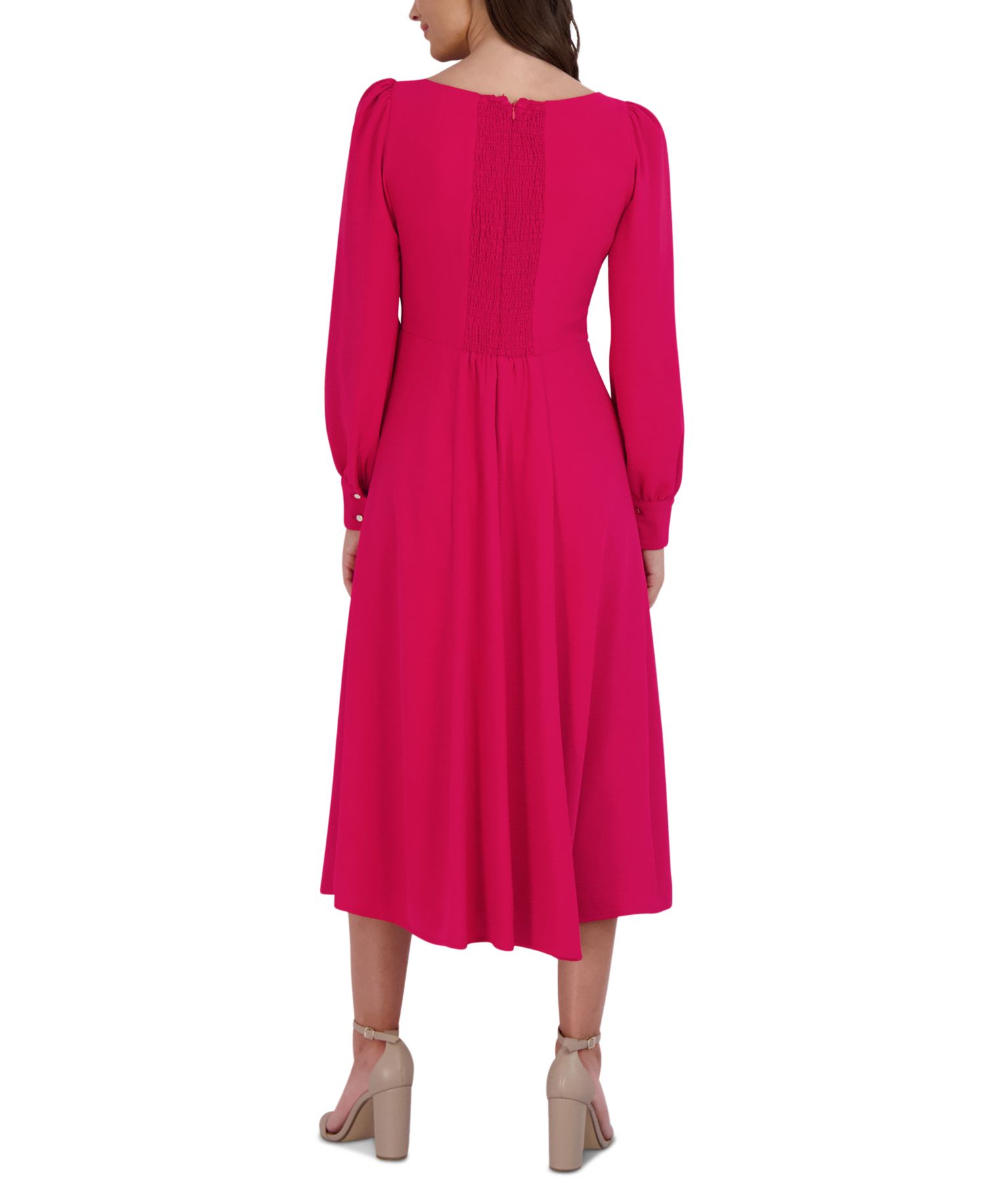 Women's Long-Sleeve Midi Dress