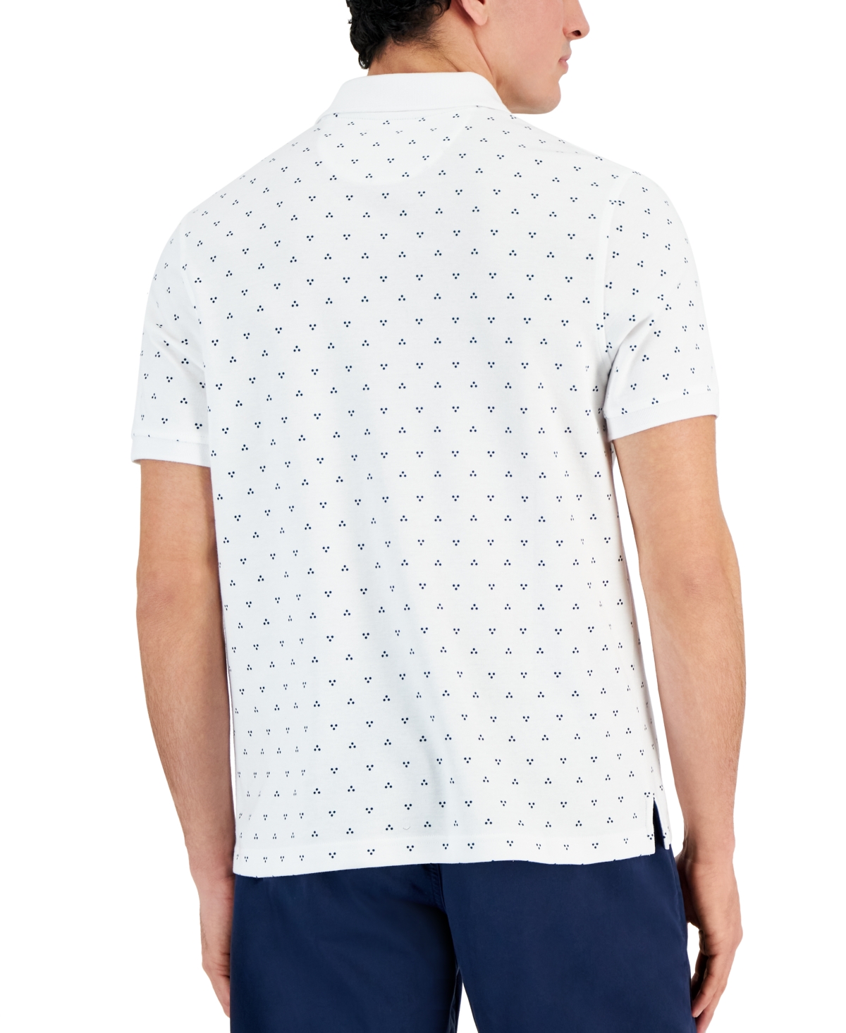 Club Room Men's Taylor Printed Short Sleeve Novelty Interlock Polo Shirt, Created for Macy's