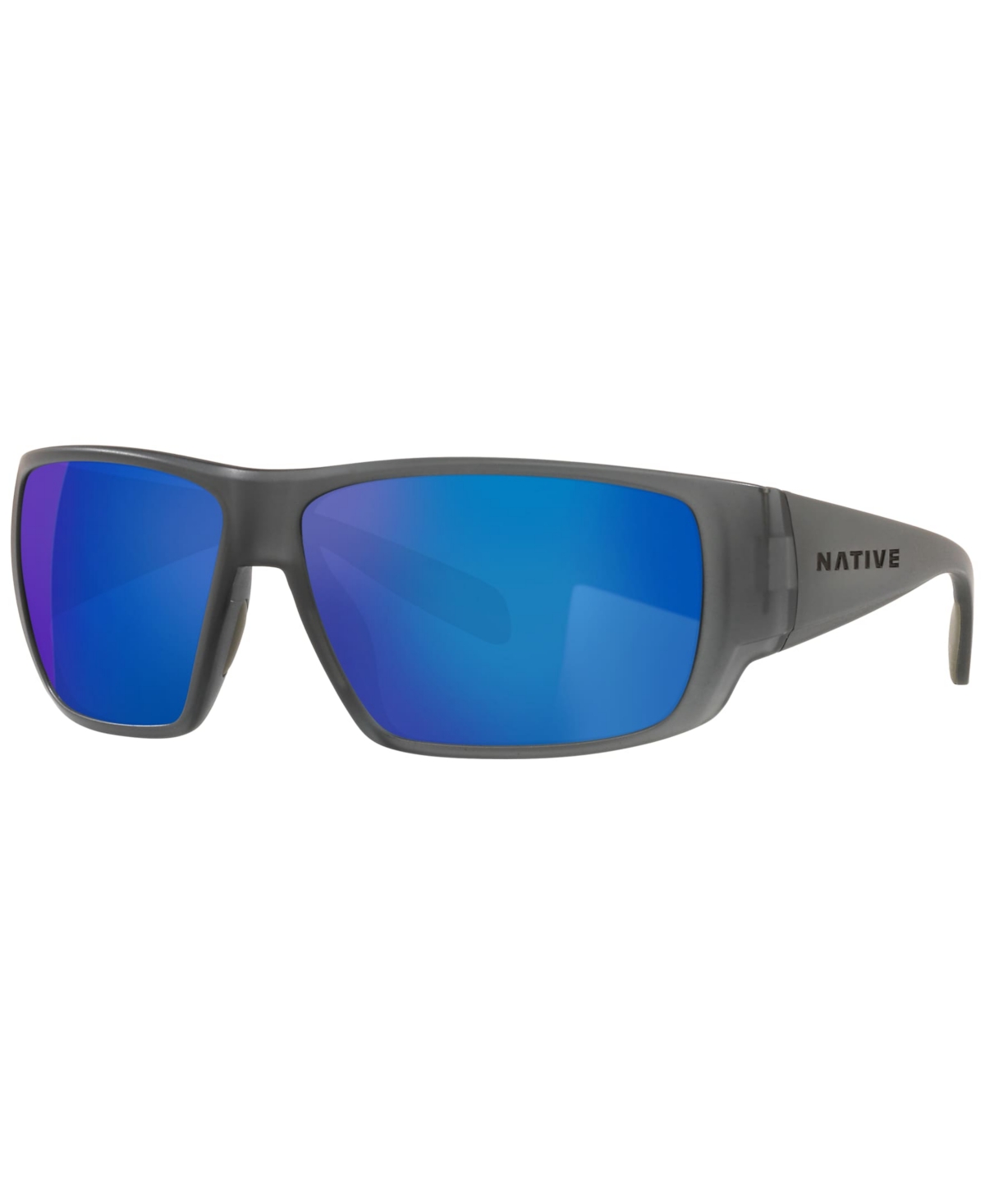 Native Eyewear Men's Sightcaster Polarized Sunglasses, Mirror Polar Xd9021 In Smoke Crystal