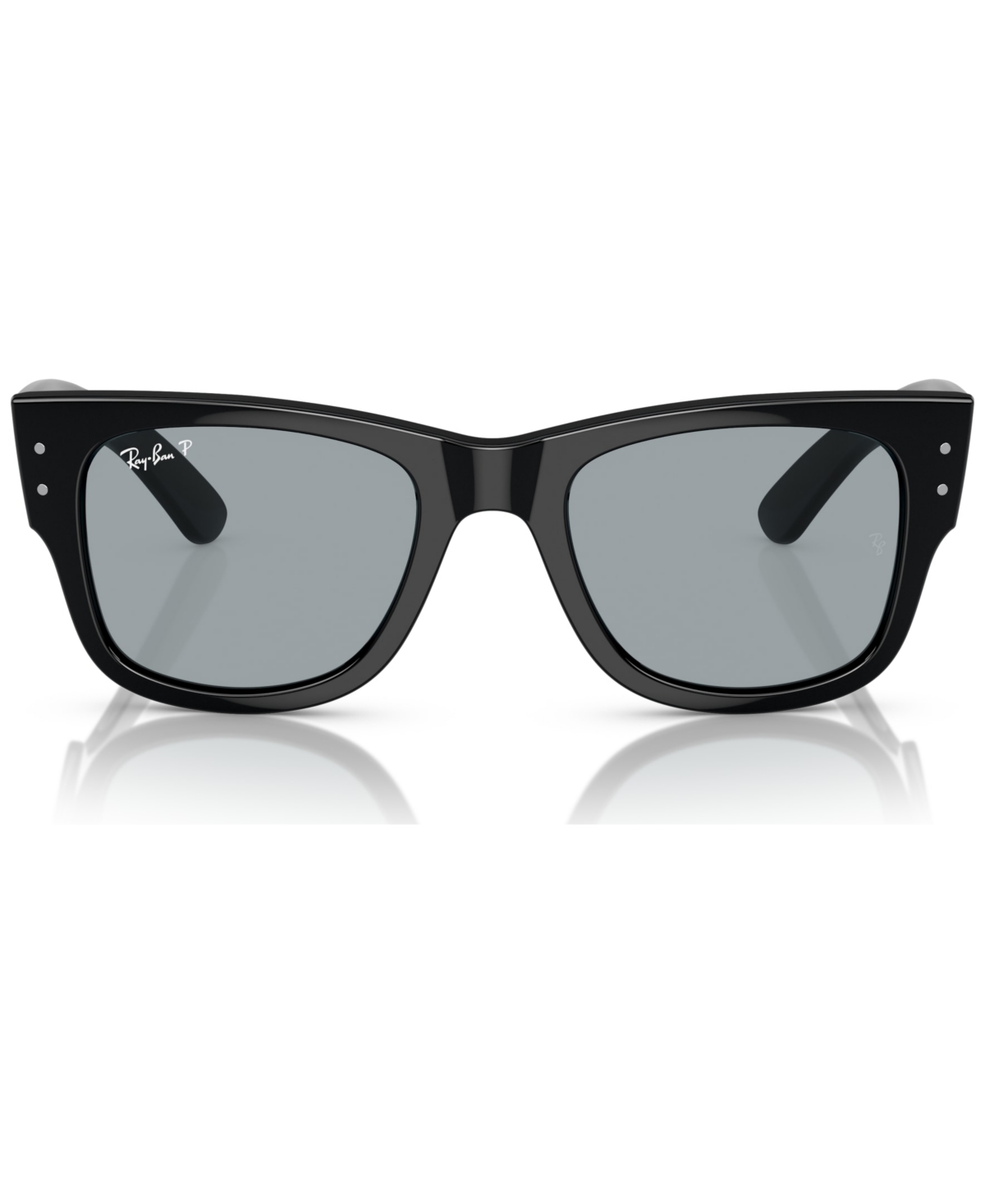 Shop Ray Ban Unisex Mega Wayfarer Polarized Sunglasses, Rb0840s In Black