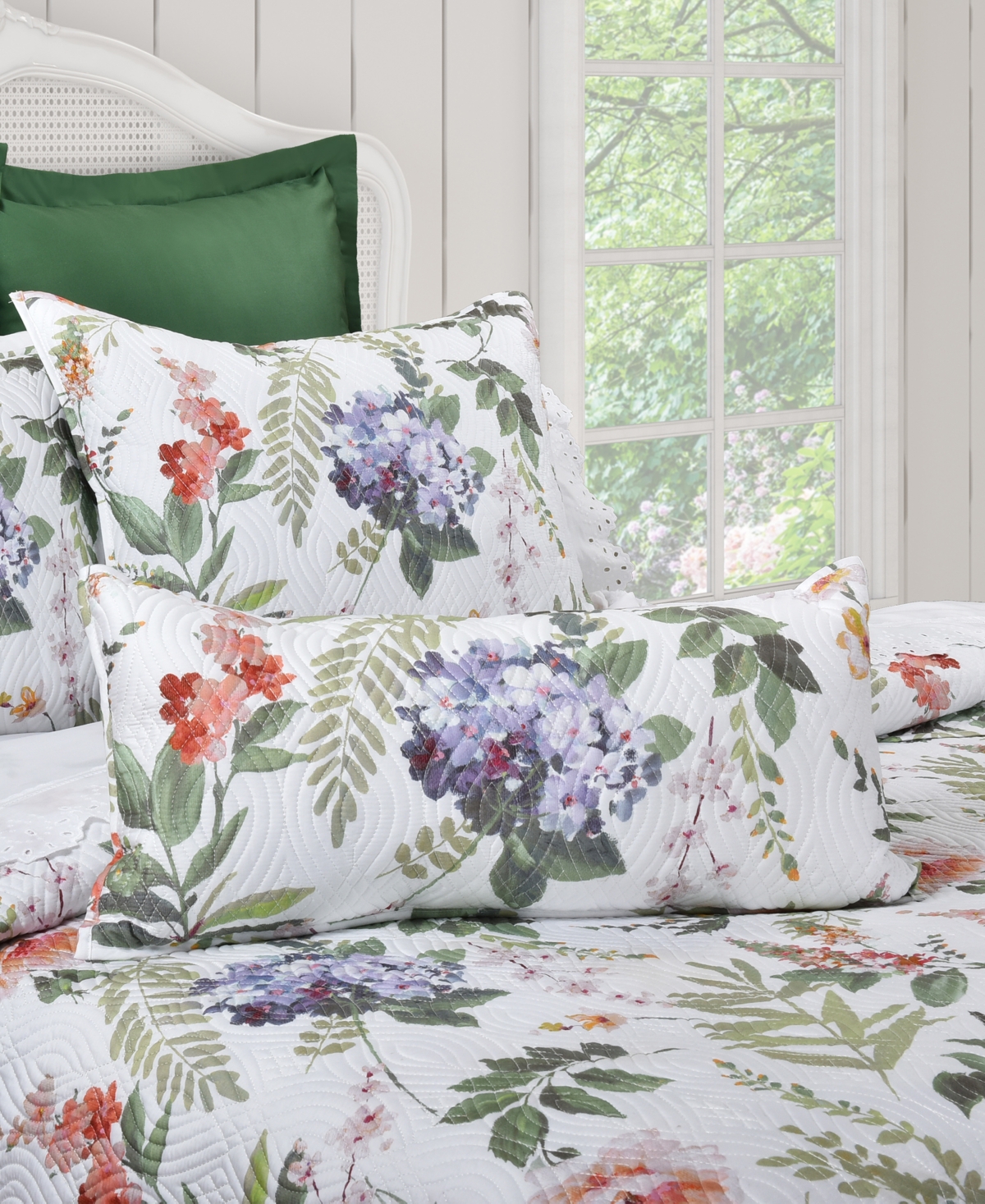 Piper & Wright Clara Quilted Boudoir Decorative Pillow In Ivory