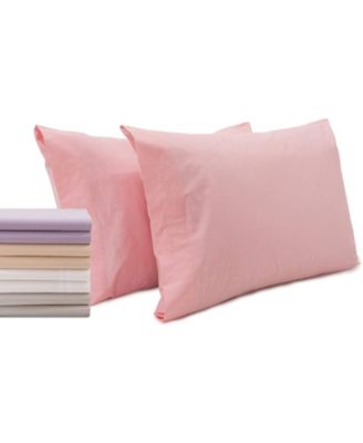 100% Premium Cotton Pillow Cases - Soft and Breatheable - Open Enclosure - Standard - Grey