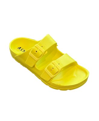 Comfort Slides Double Buckle Adjustable Scooby Flat Sandals