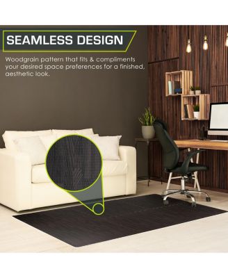 Wood Grain Puzzle Mat 1/2-in, 24 Sq Ft - 6 Tiles