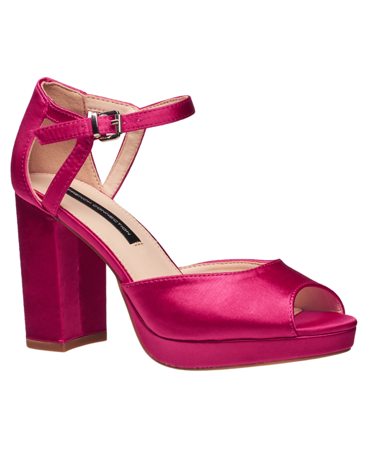 Shop French Connection Women's Platform Peep Toe Pumps In Pink
